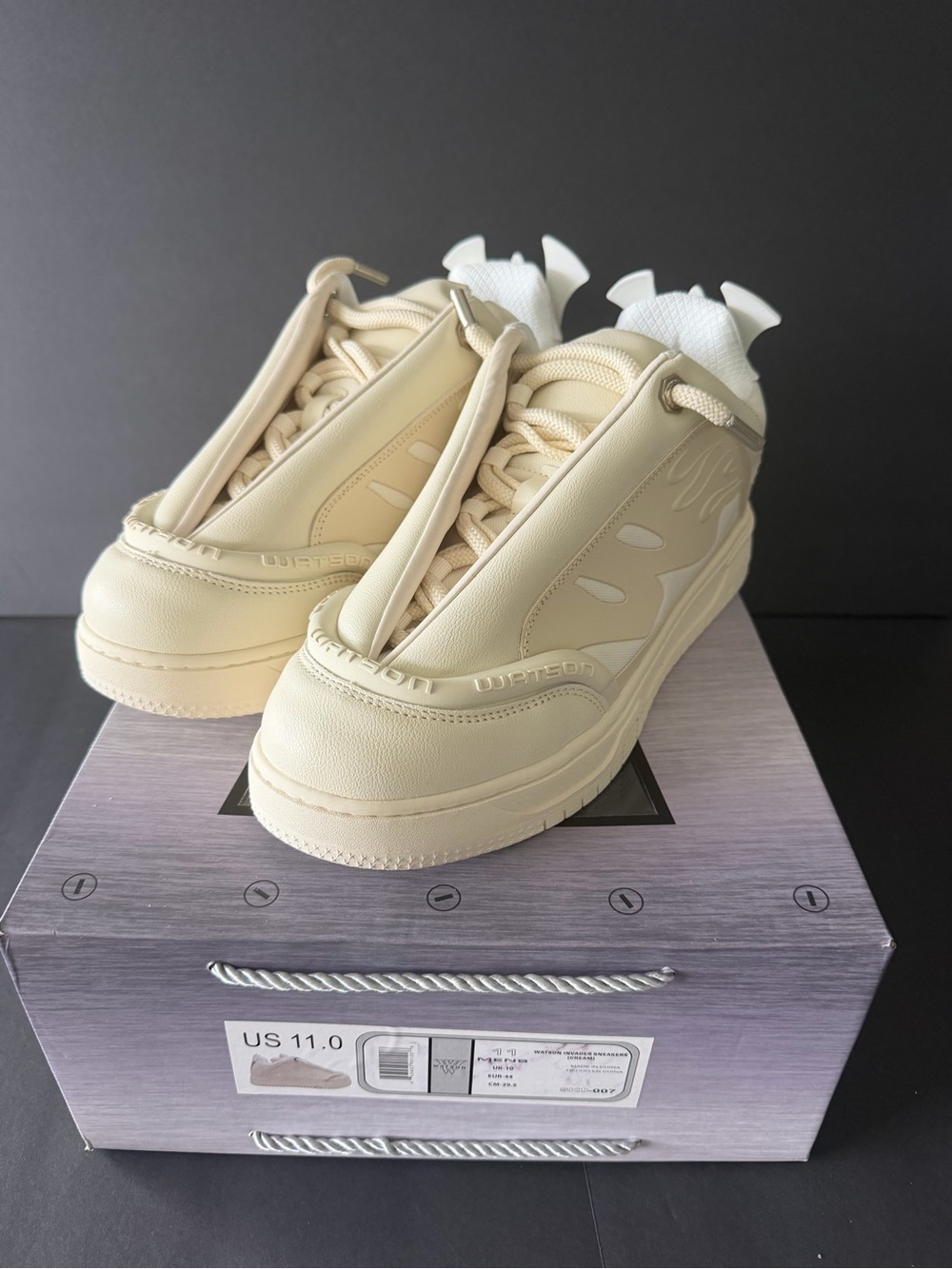Watson Invaders Cream Platform Sneakers